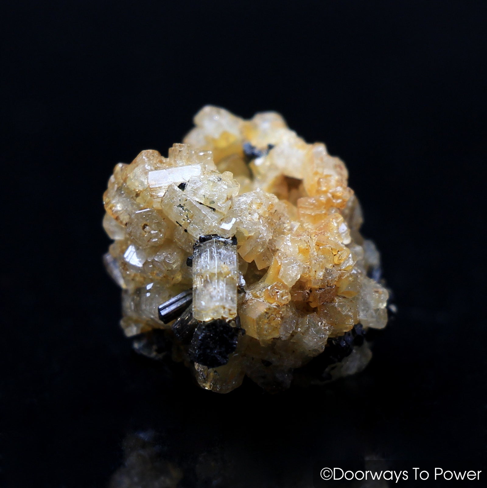 Phenacite Phenakite Black Tourmaline Crystal Specimen Namibia