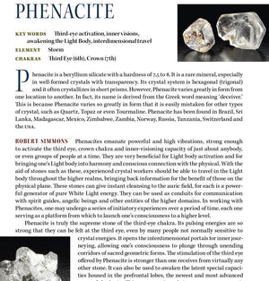 Phenacite & Seraphinite Crystal Gem 'She's Half Human Half Universe'