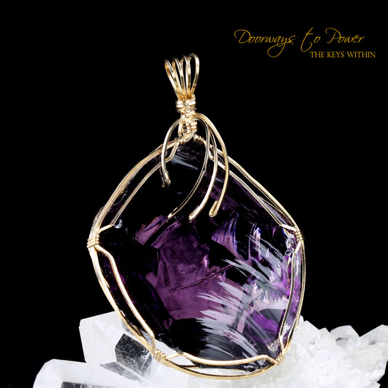 Power of Kings Andara Crystal Pendant 14k