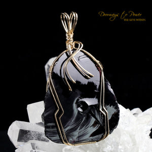 Power of Kings Andara Crystal Pendant 14k 'Ancient kings' RESERVED