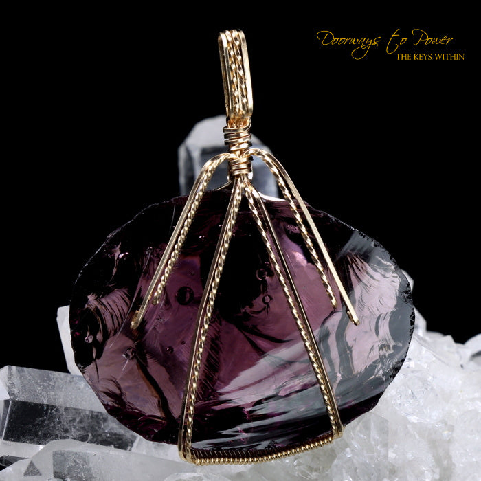 Power of Kings Andara Crystal Pendant 14k 'Ancient kings' 