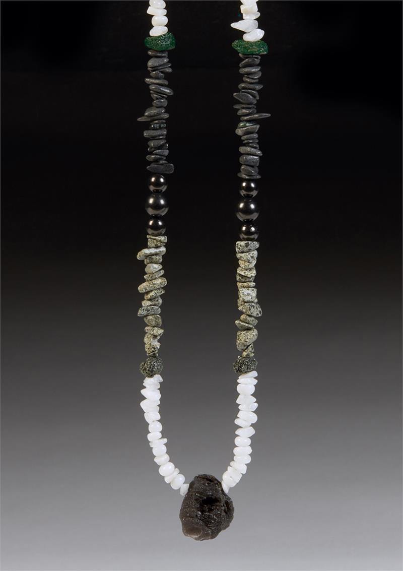Primal Energy Moldavite Azeztulite Shungite Crystal Necklace
