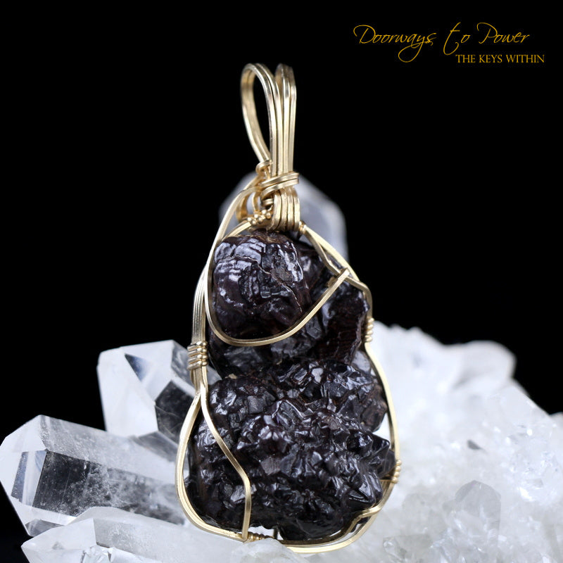 Prophecy Stone Crystal Pendant 14k Azozeo Activated