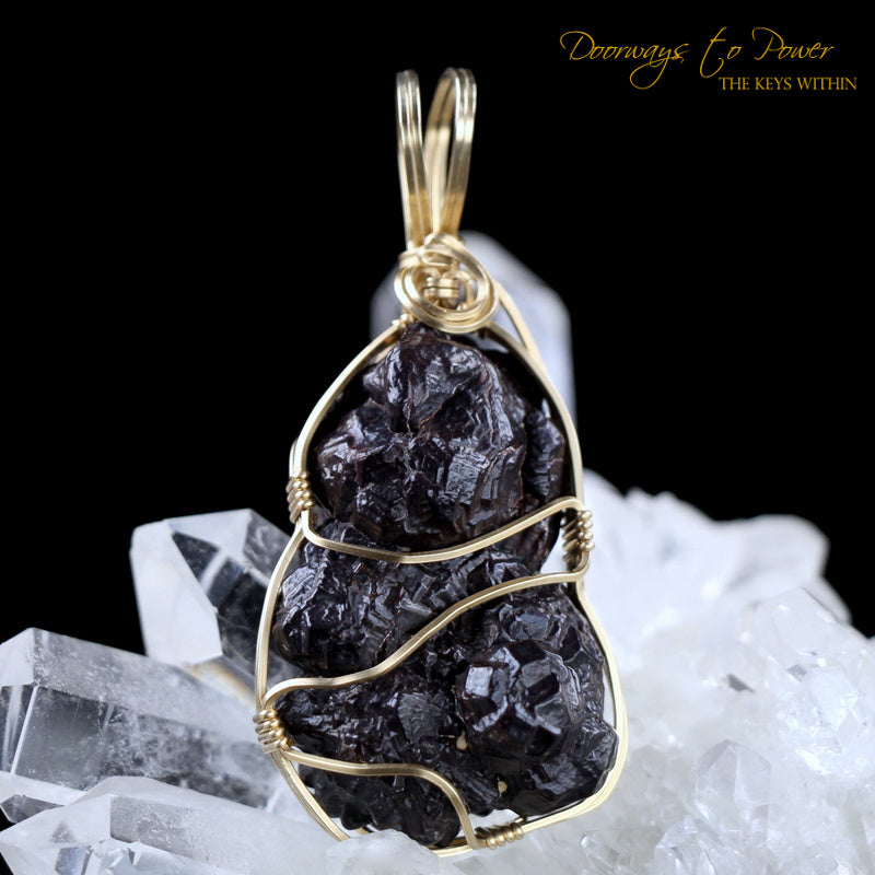 Prophecy Stone Crystal Pendant 14k Azozeo Activated