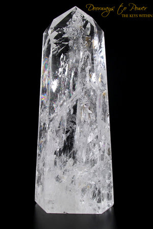  Pure Clear Quartz Point & Devic Temple Master Crystal 