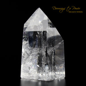 Pure Clear Quartz Temple Heart Dow Master Crystal