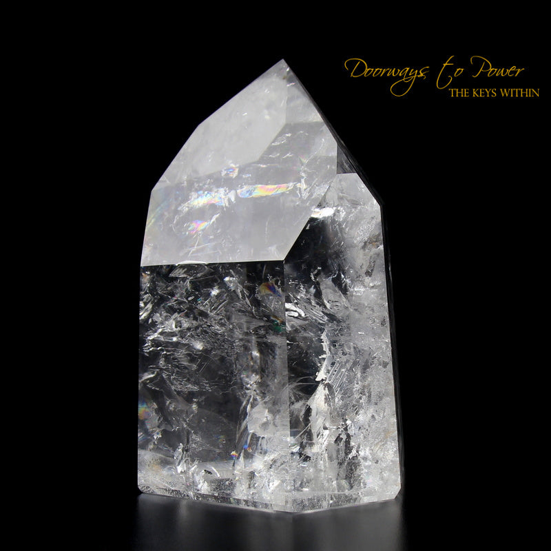 Pure Clear Quartz Temple Heart Dow Master Crystal