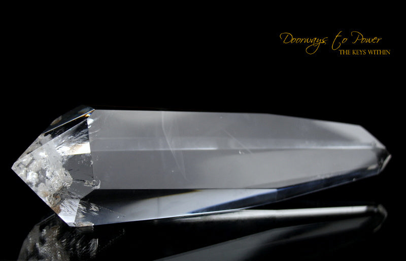 Clear Quartz Double Terminated Phantom Manifestation Quartz Crystal Wand