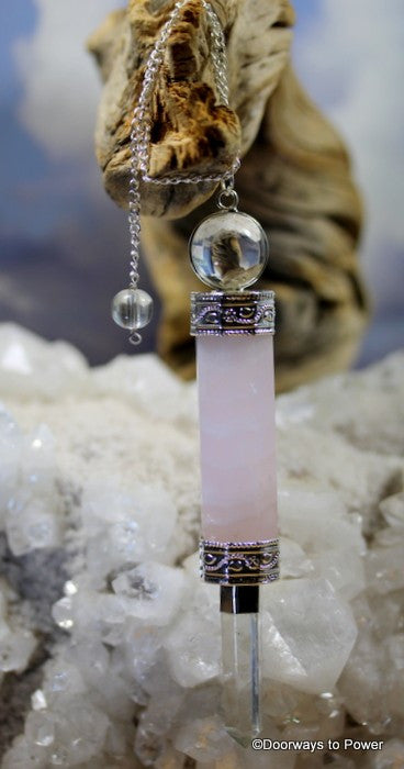 Rose Quartz Wand Pendulum