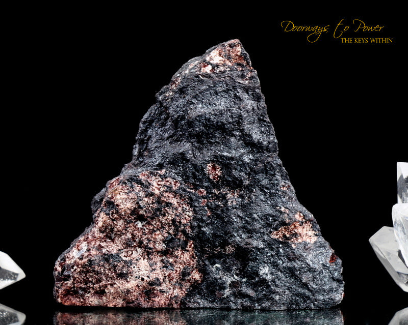 Rainbow Aura Hematite Triangle Crystal Altar Stone