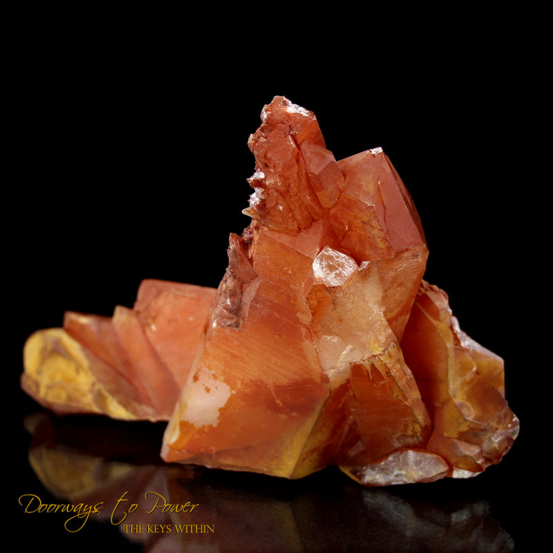 Red Lemurian Trigonic Record Keeper Crystal Cluster 'Soul Retrieval' 