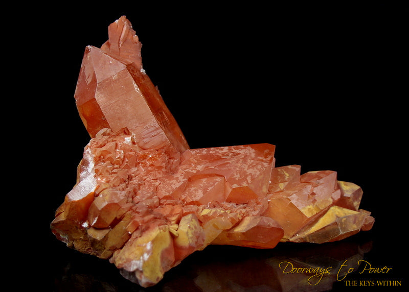 Red Lemurian Trigonic Record Keeper Crystal Cluster 'Soul Retrieval' 