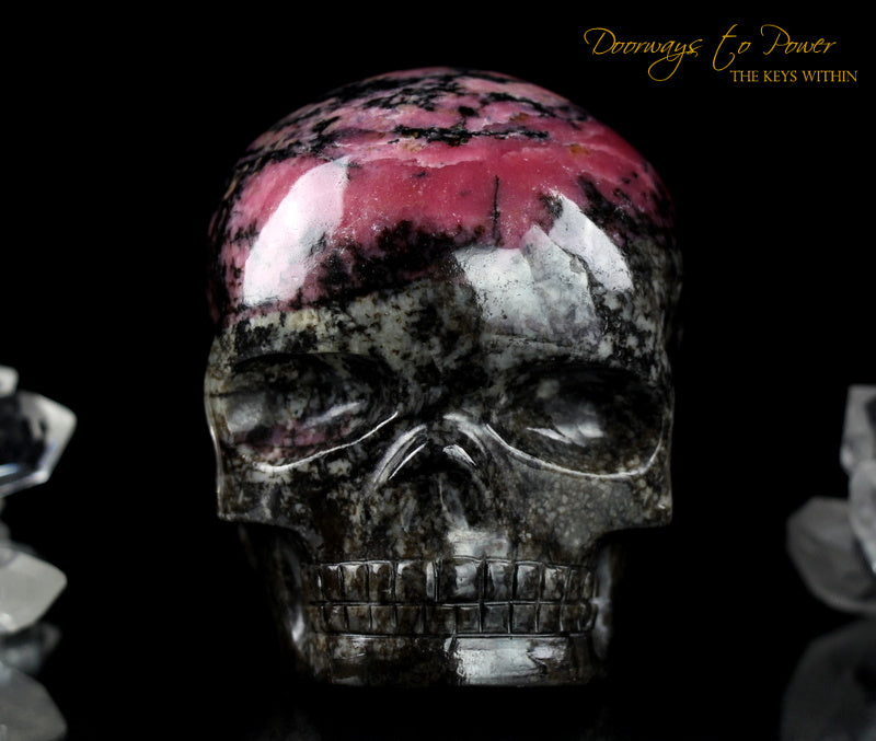 Rhodonite Magical Child Crystal Skull
