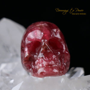  Gemmy Rhodochrosite Crystal Skull