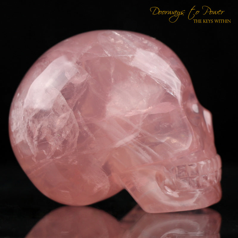 Rose Quartz Crystal Skull By Leandro De Souza