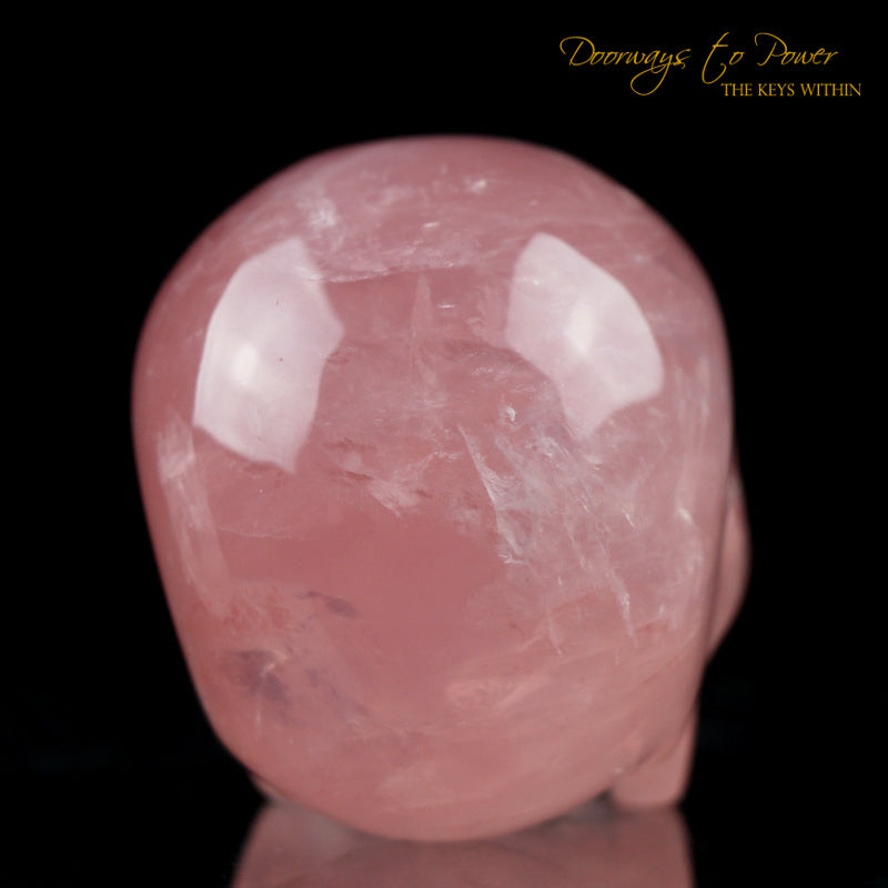 Rose Quartz Crystal Skull By Leandro De Souza