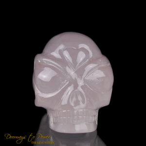 Rose Quartz Traveler Crystal Skull by Leandro De Souza