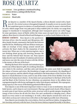 Rose quartz metaphysical Properties