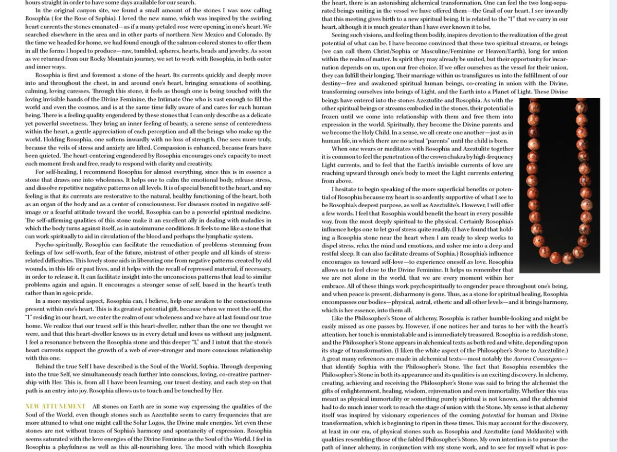 Rosophia Crystal Properties