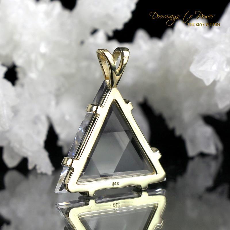 Satyaloka Azeztulite Vogel Crystal Pendant