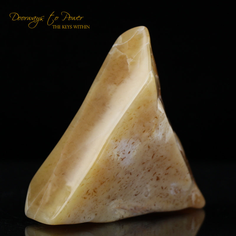 Satyaloka Yellow Triangle Azeztulite Altar Stone Azozeo Activated 