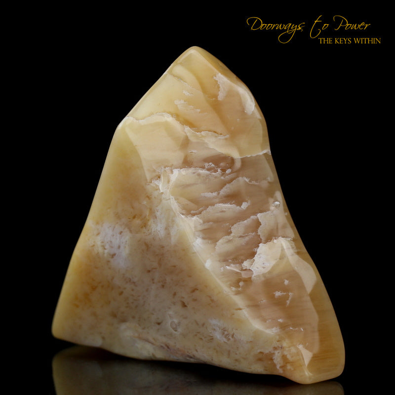 Satyaloka Yellow Triangle Azeztulite Altar Stone Azozeo Activated