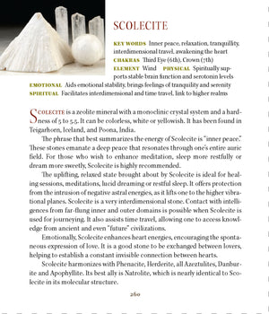 Scolecite Synergy 12 Stone Crystal