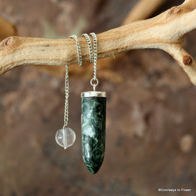 Seraphinite Crystal Pendulum
