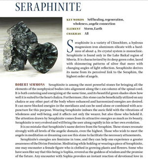 Phenacite & Seraphinite Crystal Gem 'She's Half Human Half Universe'