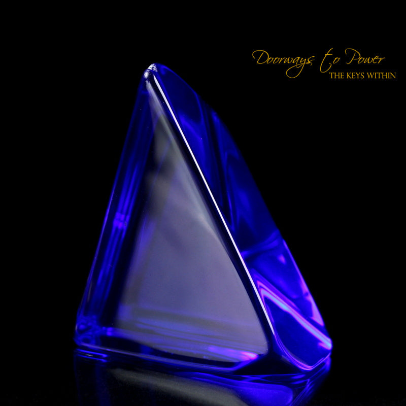 Siberian Blue Quartz Crystal Altar Stone