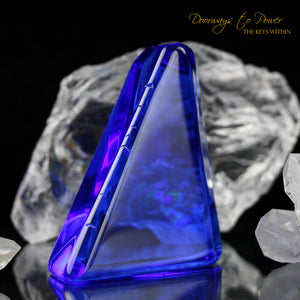 Siberian Blue Quartz Crystal Altar Stone