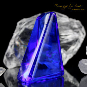 Siberian Blue Quartz Crystal Altar Stone