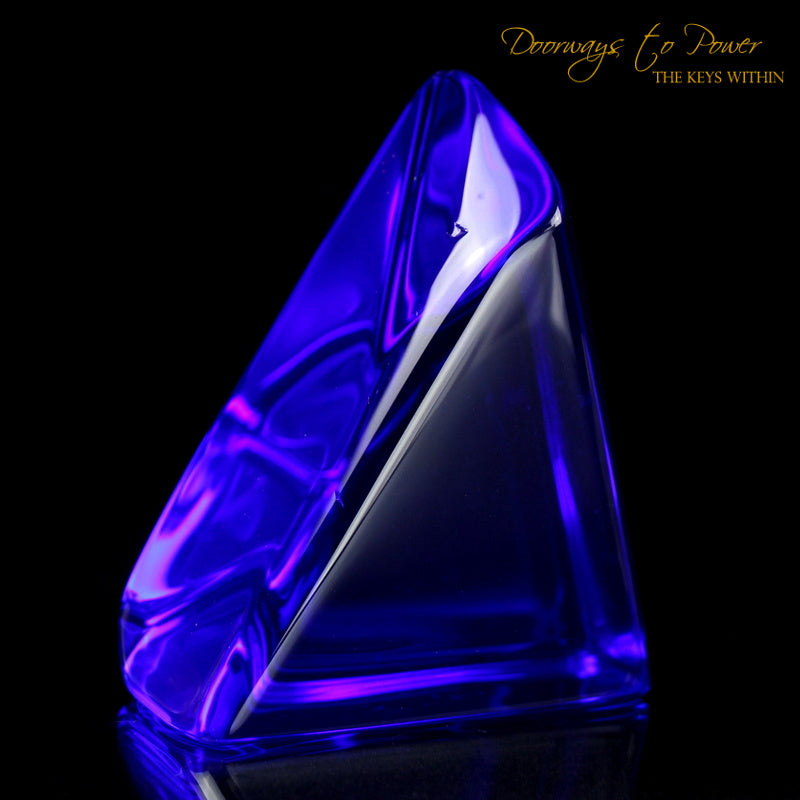 Siberian Blue Quartz Crystal Altar Stone