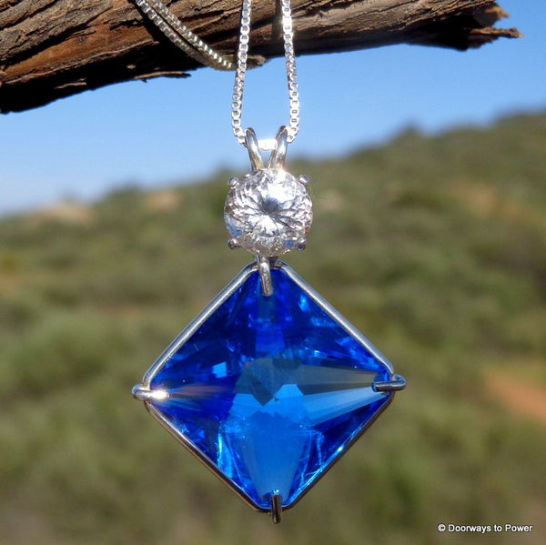 Blue quartz pendant store