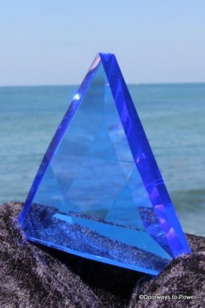 Siberian Blue Quartz Star of David Vogel Crystal