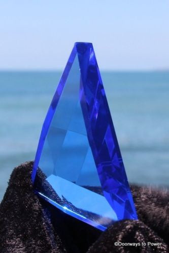 Siberian Blue Quartz Star of David Vogel Crystal