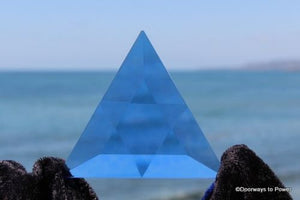 Siberian Blue Quartz Star of David Vogel Crystal