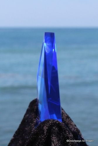 Siberian Blue Quartz Star of David Vogel Crystal