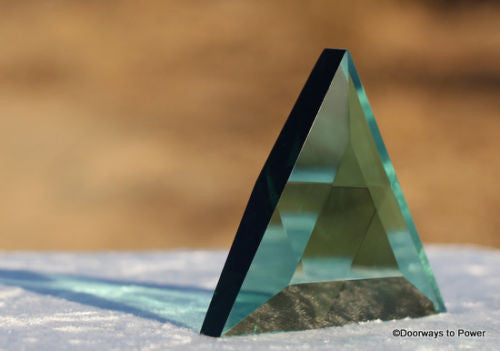 Siberian Green Quartz Star of David Altar Stone