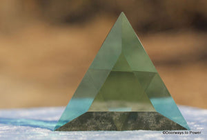 Siberian Green Quartz Star of David Altar Stone