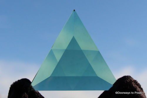 Siberian Green Quartz Star of David Altar Stone