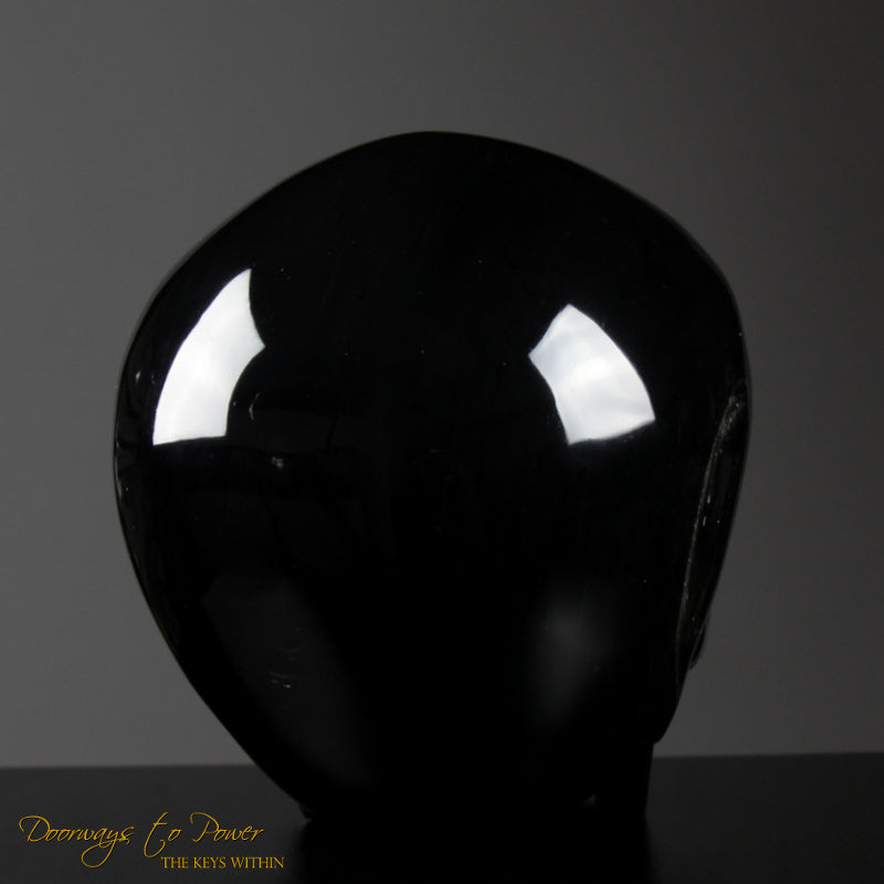 Powerful Black Obsidian Magical Child Skull 'COLOSSAL DEFENDER'