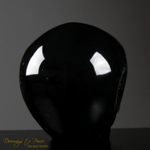 Powerful Black Obsidian Magical Child Skull 'COLOSSAL DEFENDER'