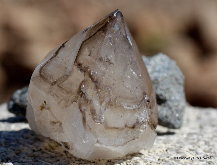 Smokey Quartz Elestial Crystal Point