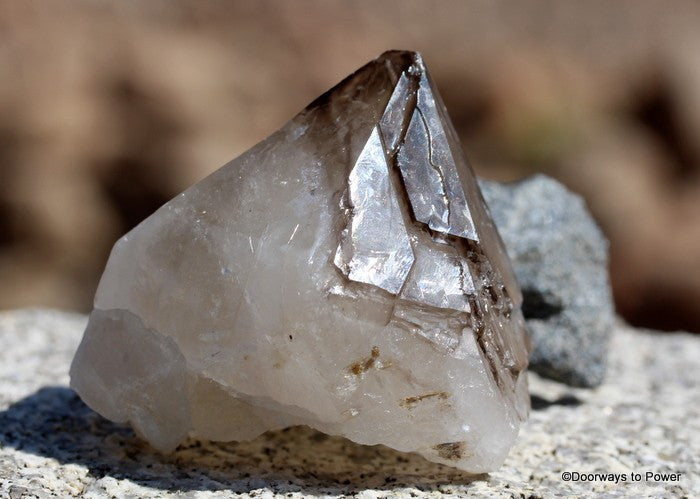 Smokey Quartz Elestial Crystal Point