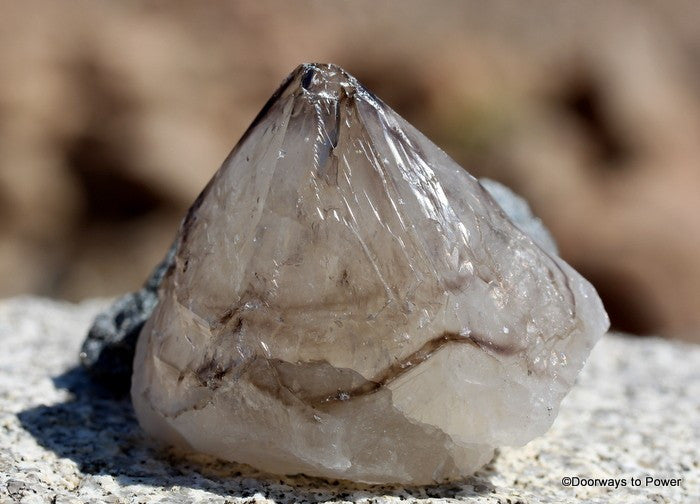 Smokey Quartz Elestial Crystal Point