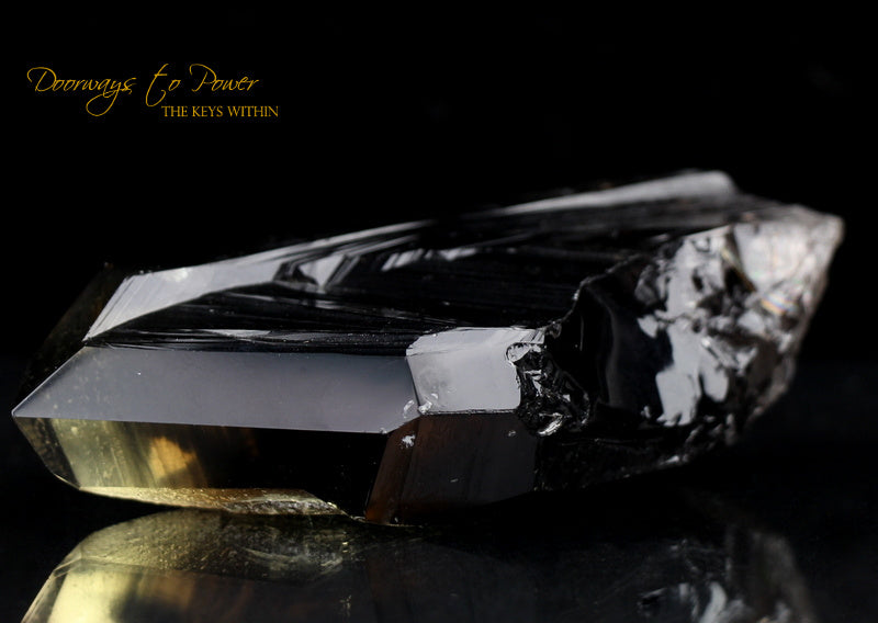 Smoky Citrine Lemurian Quartz Crystal 'Grounded In the All'