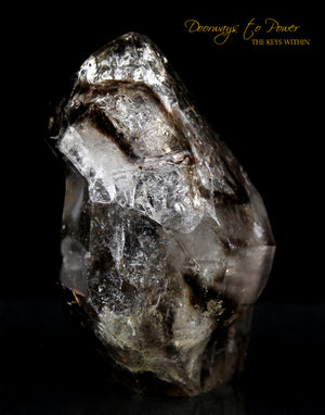 Smoky Elestial Quartz Crystal Record Keeper 'Portals of Ancient Knowledge'