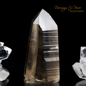 Smoky Lemurian Quartz Crystal Point