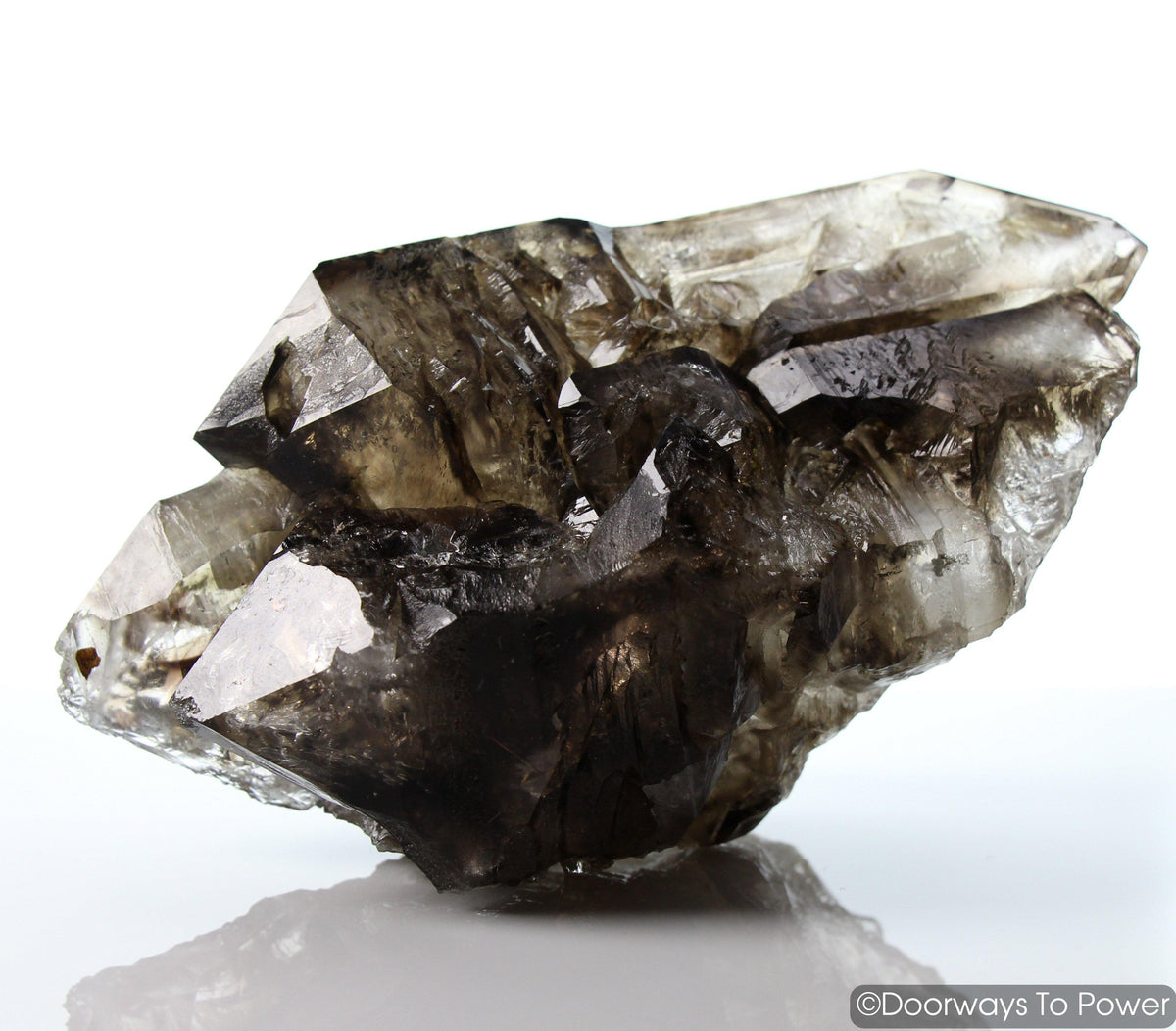 Smoky Elestial Quartz Tantric Twin Crystal Record Keeper 'Portals of Ancient Knowledge'